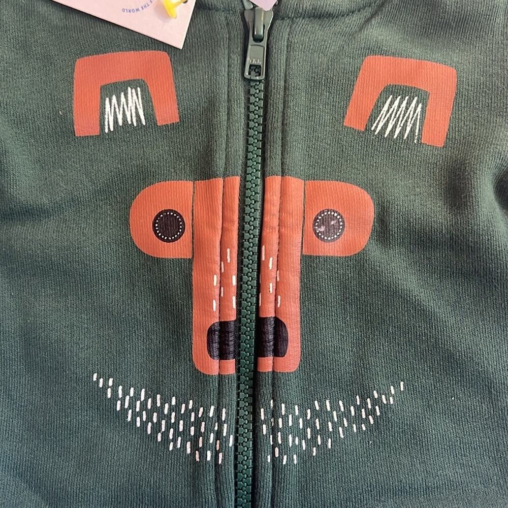 Tea Collection Sun Bear Baby Hoodie, 6-9M - NWT - MSRP $54 - Picture 3 of 6
